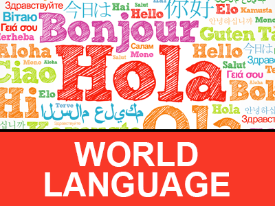 International Baccalaureate World Language button