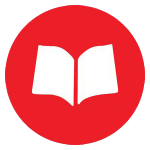 Red Scholastic Logo with white book