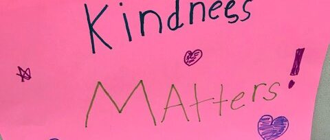 Kindness Week banner at Heron School