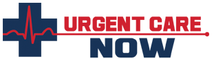 Urgent Care Now blue and red logo